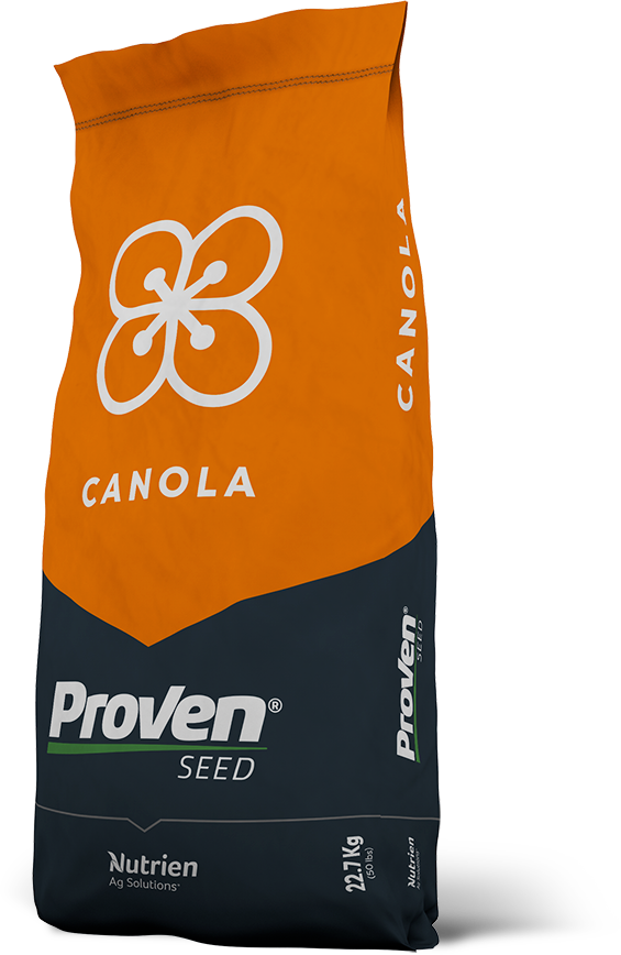 Orange Canola seed bag