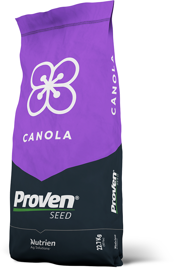 Purple Canola seed bag